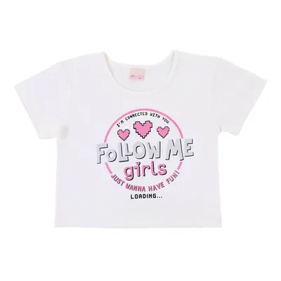 Blusa Infantil Color Girl Estampa Follow Me