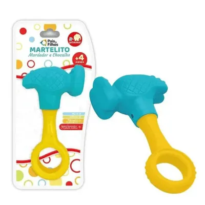 Chocalho Com Mordedor Pais e Filhos Martelito Chocalho Com Mordedor Pais e Filhos Martelito