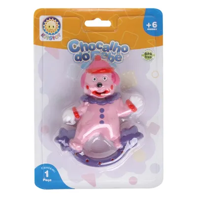 Chocalho Kitstar Modelo Bebê Palhaço +6 Meses