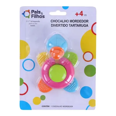 Chocalho & Mordedor Divertido Pais & Filhos Tartaruga Chocalho & Mordedor Divertido Pais & Filhos Tartaruga