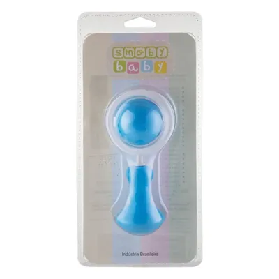 Chocalho Bebê Smoby Bola com Argola – Azul