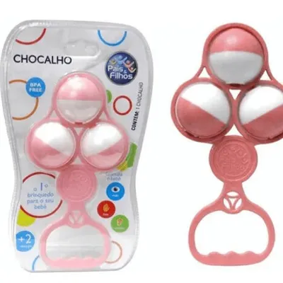 Chocalho Bebê Pais E Filhos Blister Chocalho Bebê Pais E Filhos Blister