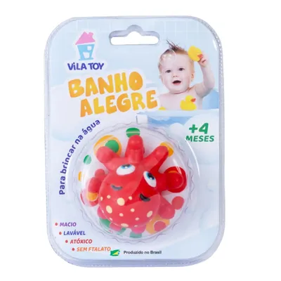 Polvo Banho Alegre Vila Toy Com Boia Polvo Banho Alegre Vila Toy Com Boia