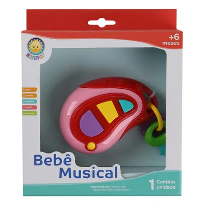 Brinquedo Chaveiro Kitstar Musical Rosa