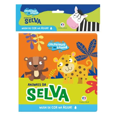 Livro De Banho Ciranda Cultural Animais Da Selva Livro De Banho Ciranda Cultural Animais Da Selva