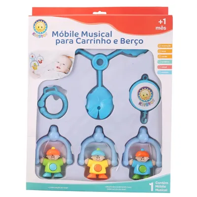 Móbile Musical Kitstar Para Berço Bonequinho
