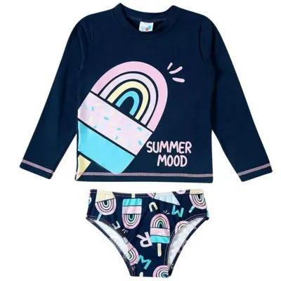 Conjunto Praia Tip Top Estampa Picolé Conjunto Praia Tip Top Estampa Picolé