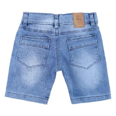 Bermuda Jeans Infantil Articolare Used Marmorizado Bermuda Jeans Infantil Articolare Used Marmorizado