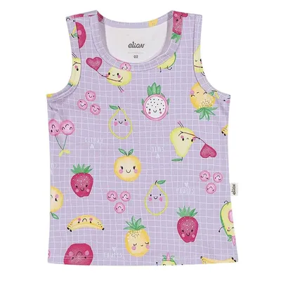 Blusa Regata Infantil Elian Cotton Leve Estampada