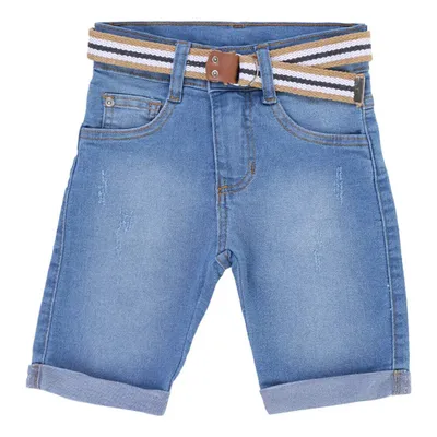 Bermuda Jeans Infantil Kookabu Com Supensório Bermuda Jeans Infantil Kookabu Com Supensório