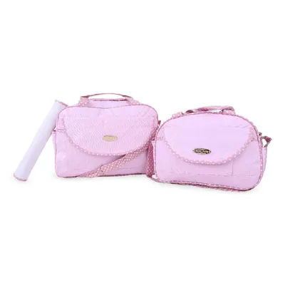 Kit Bolsa Mave Baby Bolinhas - 3 Peças