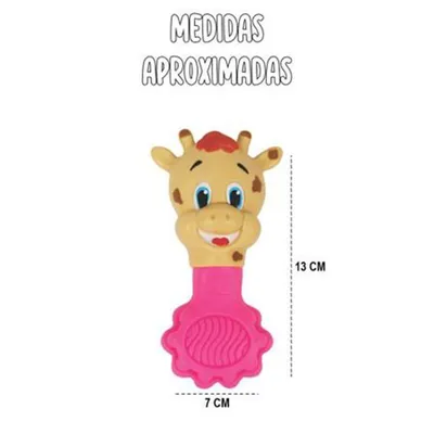 Chocalho Vila Toy Com Mordedor Girafa Chocalho Vila Toy Com Mordedor Girafa