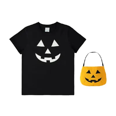 Camiseta Infantil Malwee Halloween Com Bolsa Abóbora
