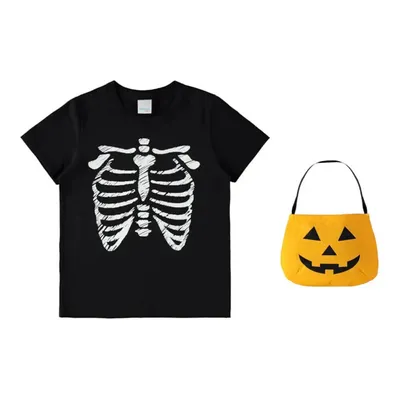 Camiseta Infantil Malwee Halloween Com Bolsa Abóbora