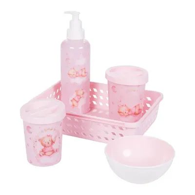 Kit Higiene Plasútil Menina - 5 Peças