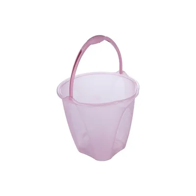 Balde Plasútil 9 Litros Rosa Translúcido