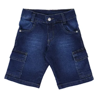 Bermuda Jeans Infantil Gijo Kids Used Bolso Lateral Bermuda Jeans Infantil Gijo Kids Used Bolso Lateral