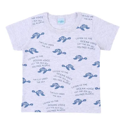 Camiseta Infantil Gijo Kids Estampa Tartaruga
