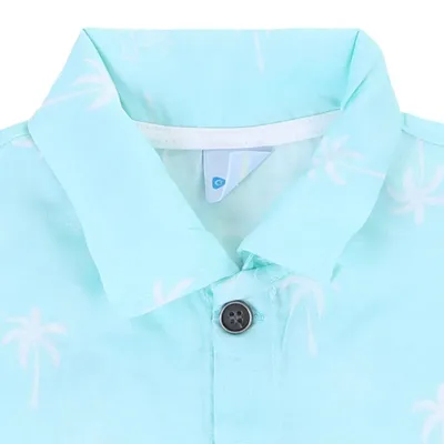Camisa Manga Curta Infantil Gijo Estampa Palmeiras