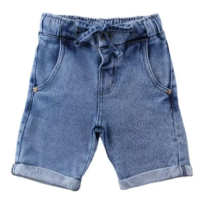 Bermuda Jeans Infantil Gijo Kids Com Cadarço E Barra Virada Bermuda Jeans Infantil Gijo Kids Com Cadarço E Barra Virada