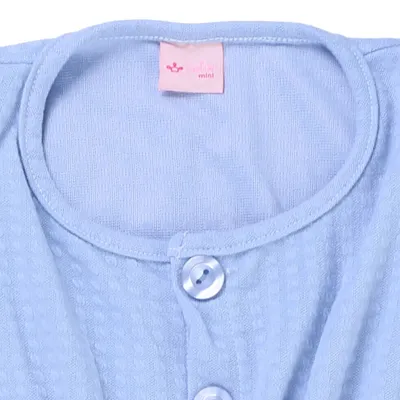 Macacão Infantil Color Mini Com Babados E Botões Macacão Infantil Color Mini Com Babados E Botões