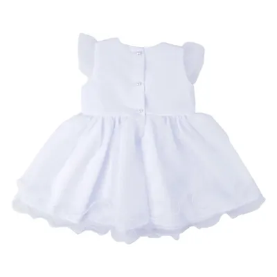 Vestido De Festa Bebê Din Don Quipir Com Pérolas E Tule Vestido De Festa Bebê Din Don Quipir Com Pérolas E Tule