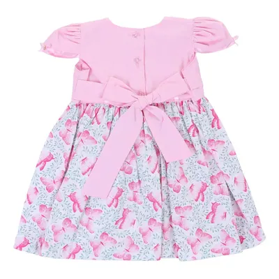 Vestido Bebê Planeta Rosa Estampa De Borboletas Vestido Bebê Planeta Rosa Estampa De Borboletas