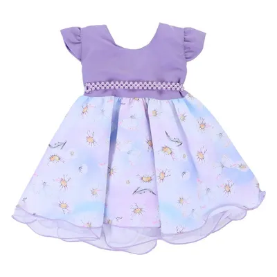 Vestido Bebê Planeta Rosa Estampa Flores E Borboletas Vestido Bebê Planeta Rosa Estampa Flores E Borboletas