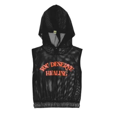 Blusa Juvenil D'Way Em Tela Com Capuz