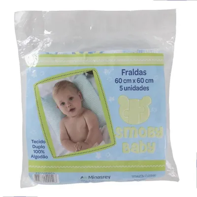 Kit Fralda Estampada 05 Peças 6092 Kit Fralda Estampada 05 Peças 6092