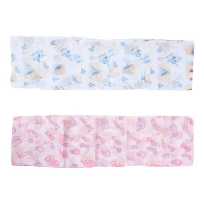 Kit Fralda Minasrey 05 Peças Com Estampa & Cores Sortidas