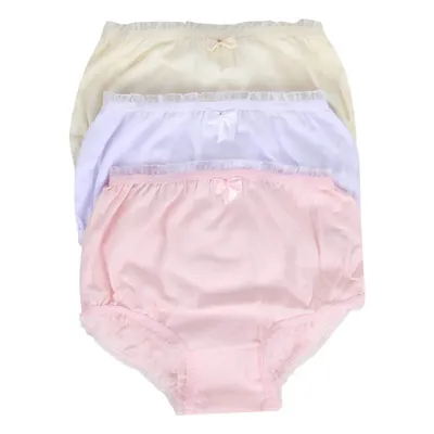 Kit Calcinha Infantil Brando Lacinho - 3 Peças