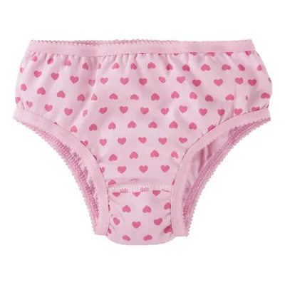 Kit Calcinha Infantil Graça Menina Estampa Coração - 3 Peças