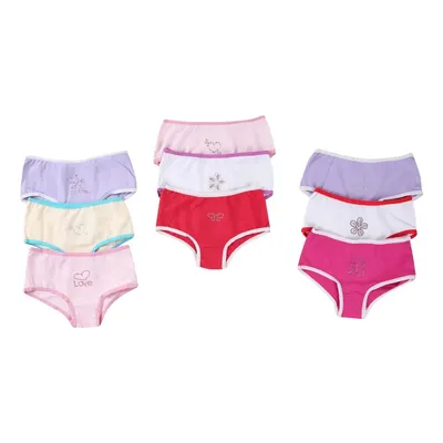 Kit Calcinha Caleçon Tampinha 03 Peças Strass Sortido Menina Kit Calcinha Caleçon Tampinha 03 Peças Strass Sortido Menina