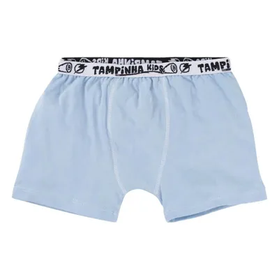 Kit Cueca Infantil Tampinha Boxer Algodão - 3 Peças