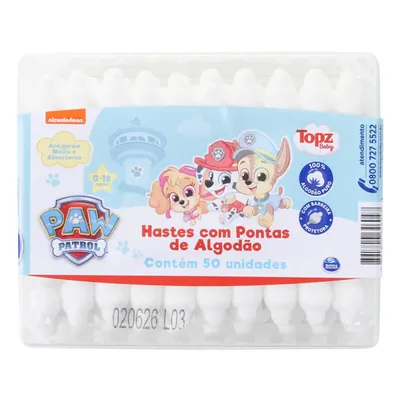 Hastes Flexíveis Topz Patrulha Canina Com 50 Unidades