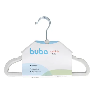Cabide Buba Veludo Antideslizante 05 Peças Cabide Buba Veludo Antideslizante 05 Peças