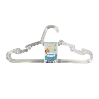 Kit Cabides Plastibrasil Slim Transparente - 03 Unidades Kit Cabides Plastibrasil Slim Transparente - 03 Unidades