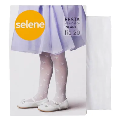 Meia Calça Infantil Selene Para Festa Em Fio 20 Estampada