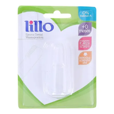 Escova Dental Lillo Massageadora Em Silicone Bebê Escova Dental Lillo Massageadora Em Silicone Bebê