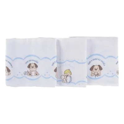 Kit Fralda Estampada Com 03 Peças 919