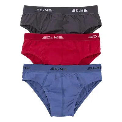 Kit Cueca Papai 03 Peças Em Microfibra Sortida 11343