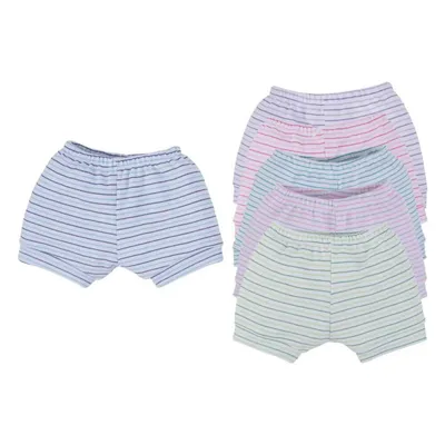 Kit Short Top Chot Canelado Listrado Com 06 Unidades Sortido