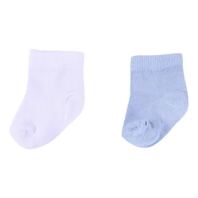 Kit Meia Rikam Para Bebê Com 02 Pares Sem Estampa 13/16