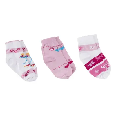 Kit Meia Infantil Menina Com Estampa Sortida 03 Peças 8231 Kit Meia Infantil Menina Com Estampa Sortida 03 Peças 8231