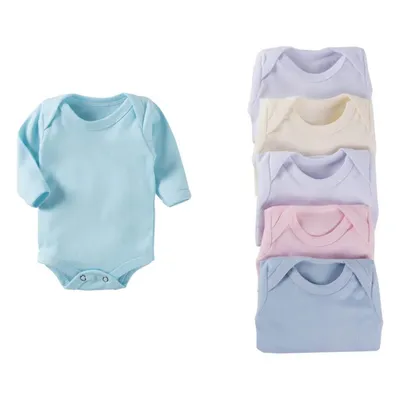 Kit Body Prematuro Manga Longa Bebê Top Chot Canelado - 06 Peças