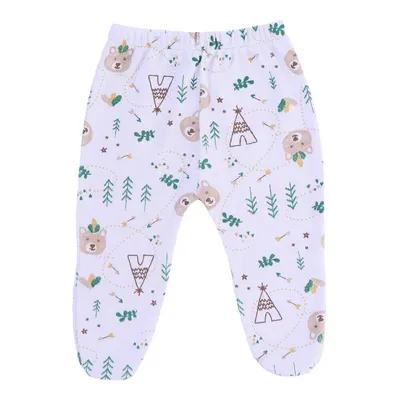 Kit Mijão Prematuro Top Chot 06 Unidades Em Malha Canelada Com Pé Sortido