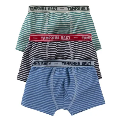 Kit Cueca Boxer Baby 03 Peças Estampa / Cor Sortida 7368