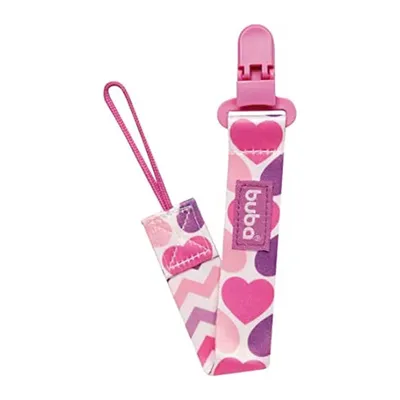 Prendendor De Chupeta Corações Menina 11391 Prendendor De Chupeta Corações Menina 11391