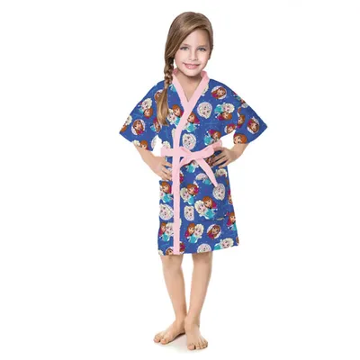 Roupão Infantil Lepper Quimono Frozen PP Roupão Infantil Lepper Quimono Frozen PP